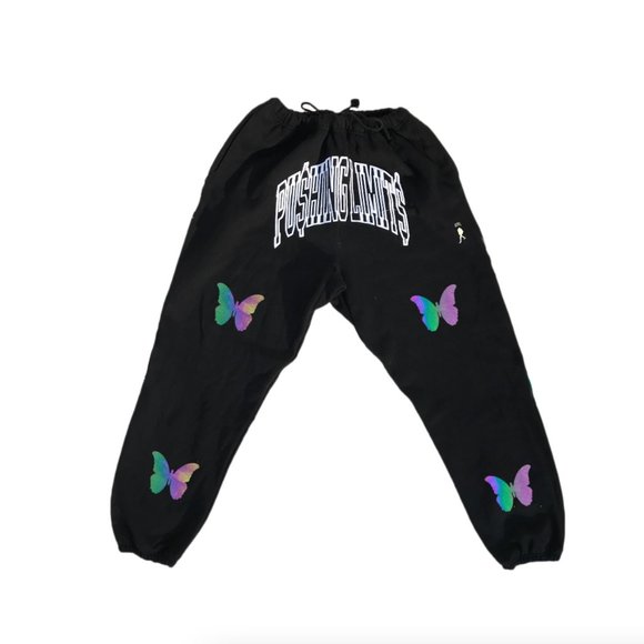 QTFL REFLECTIVE BUTTERFLY SWEATS - Picture 1 of 6